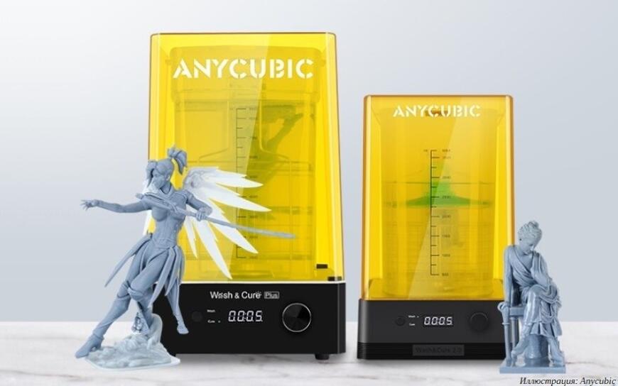 Anycubic предлагает новую УФ-камеру и мойку Wash & Cure Plus