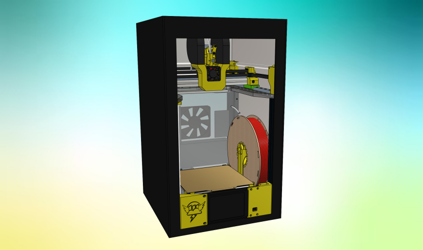 Бесшумный настольный 3D-принтер PonyBot Бесшумный настольный 3D-принтер PonyBot