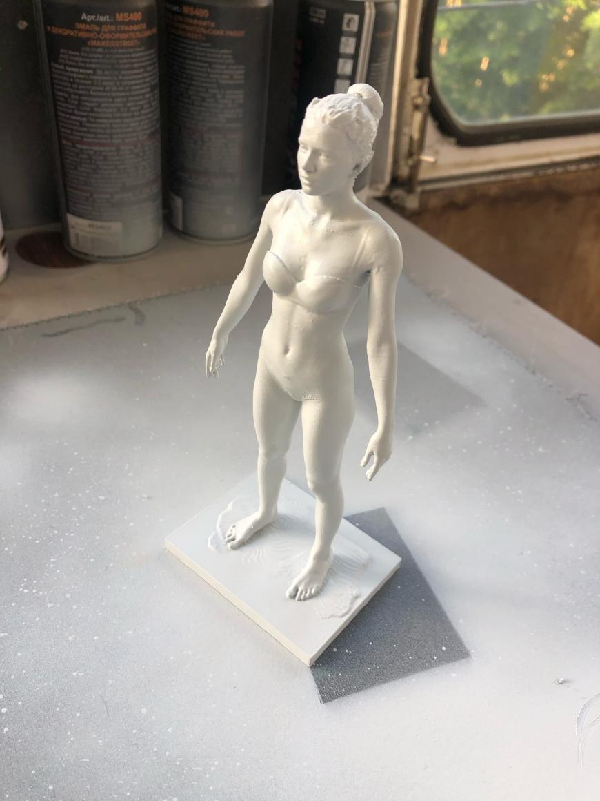 Сшиваем 3D-скан девушки для последующей 3D-печати
