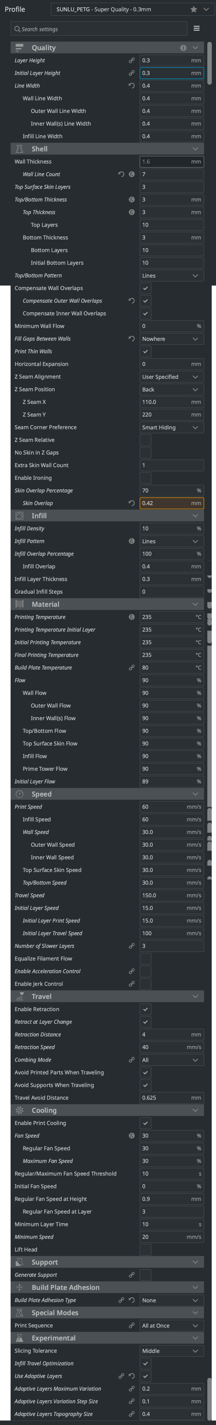 PETG на ender 3 