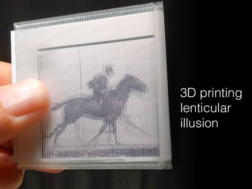 3Д печатные лентикулярные линзы