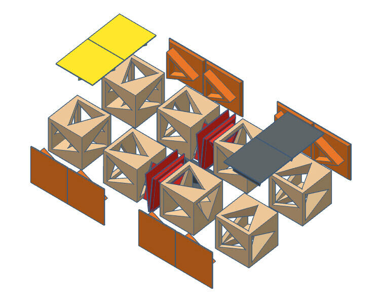 Куб-трансформер Fidget 3D