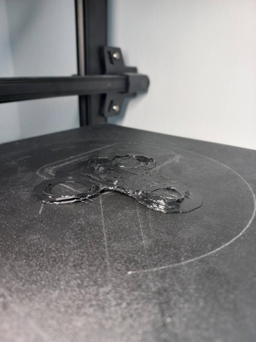 Проблема при печати первого слоя на принтере creality ender 3 v2 neo