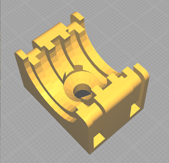 Простой держатель для гофры