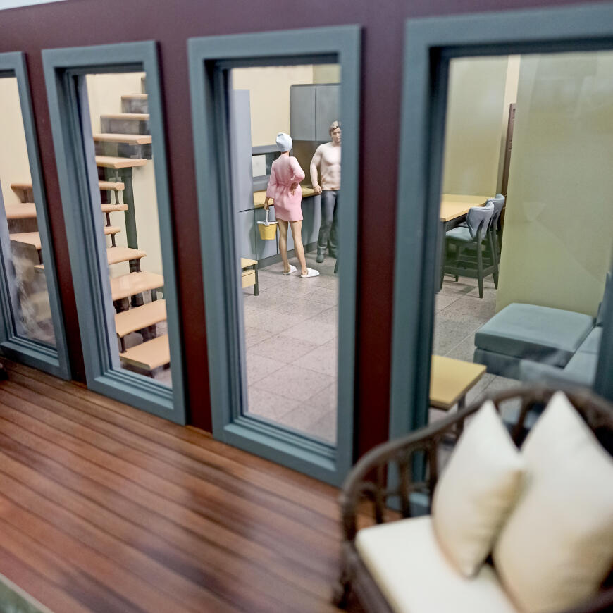 Макет коттеджа.