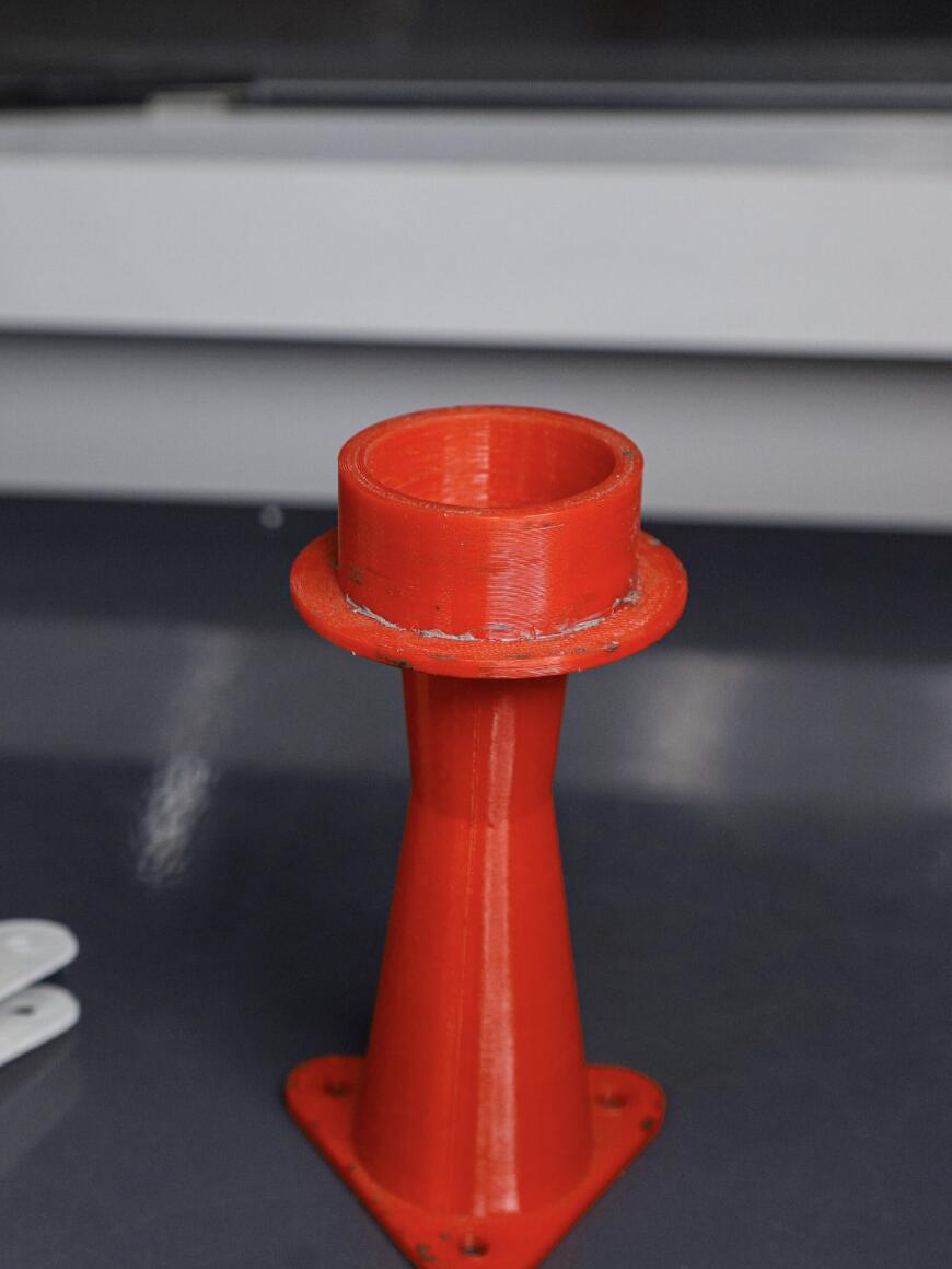 Макет рестриктора из пластика для гоночного болида