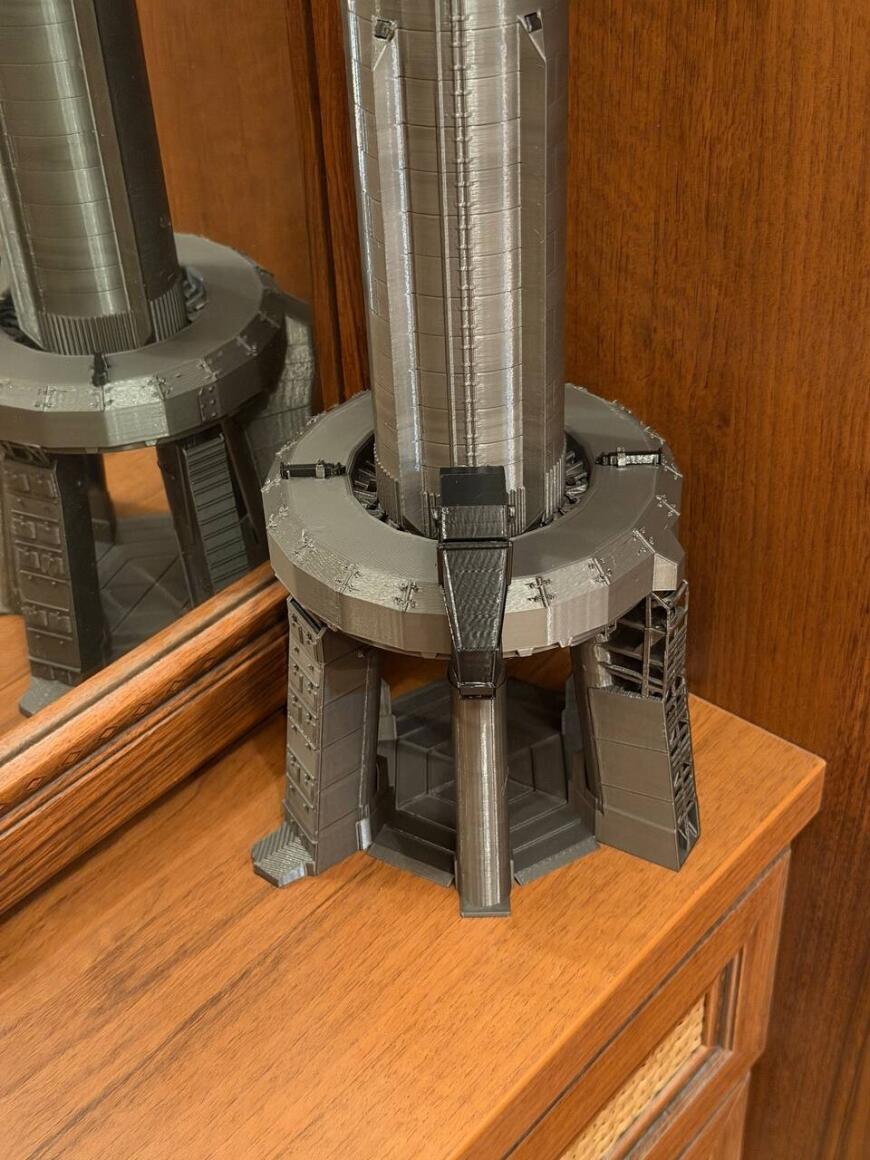 SpaceX Starship + Starship Super Heavy Booster + Starship OLM 1:144