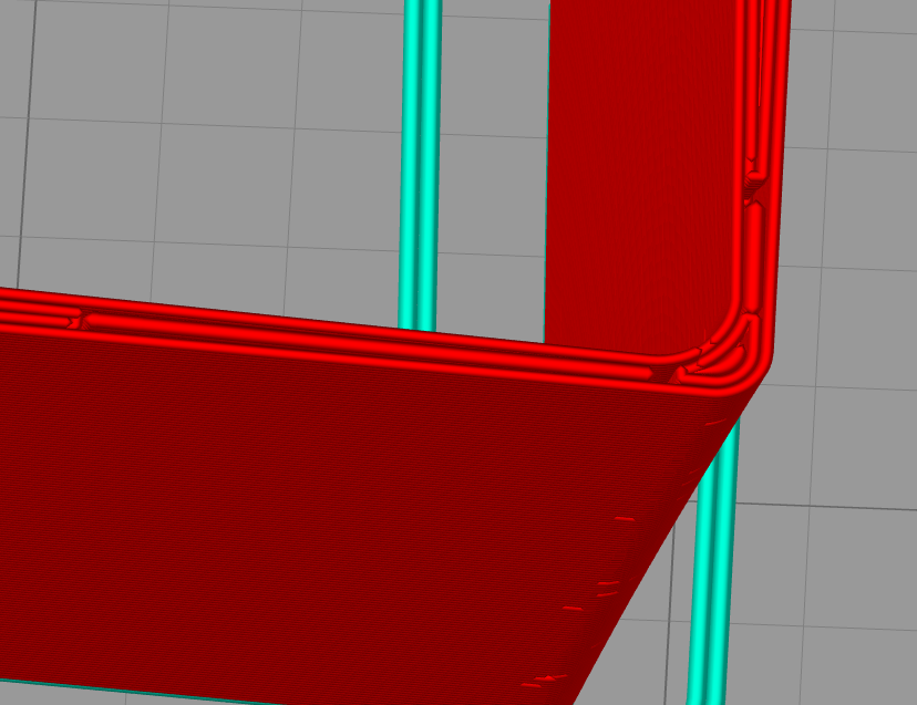 Бугристость в области, в которой действует настройка allow single extrusion fill