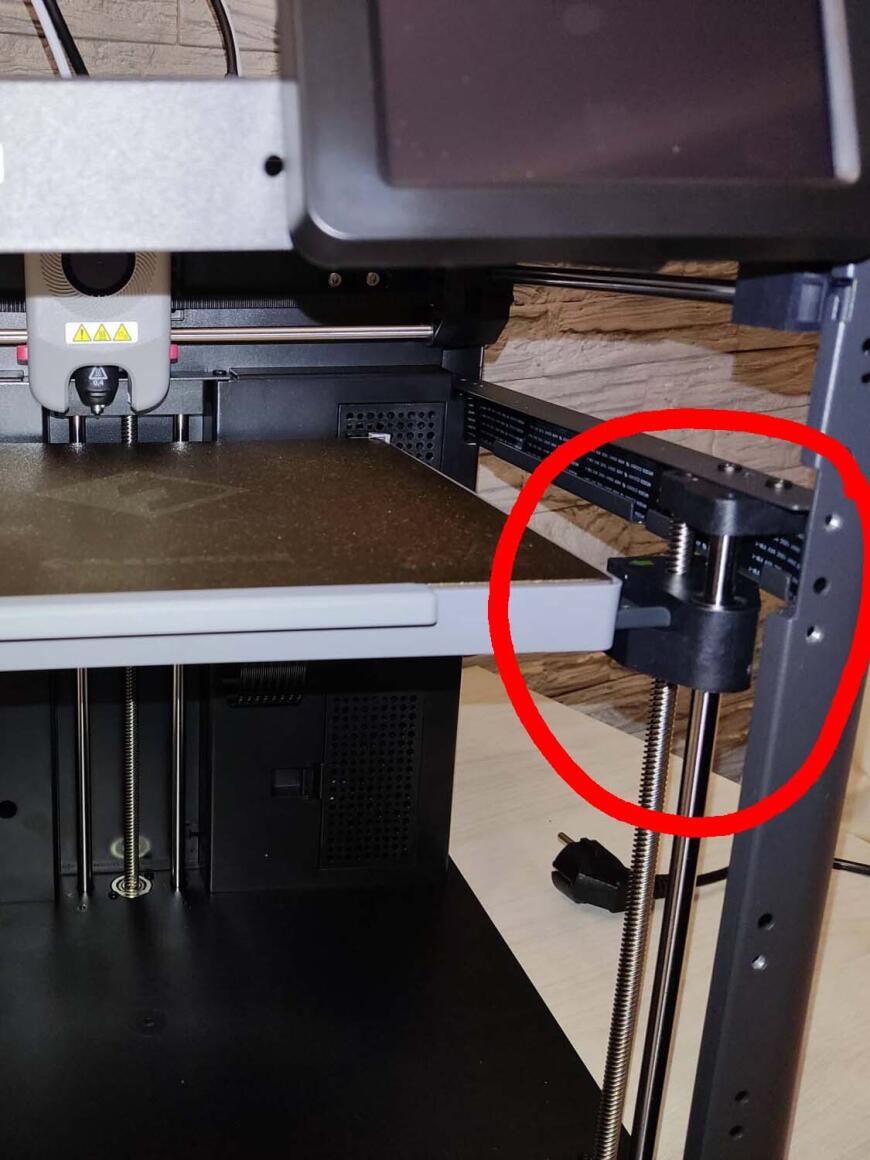 Владельцы  FlashForge 5M подскажите как у ваших  принтеров выглядит вот этот узел