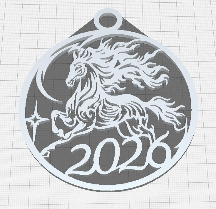 Новогодняя игрушка Огнегривый конь!