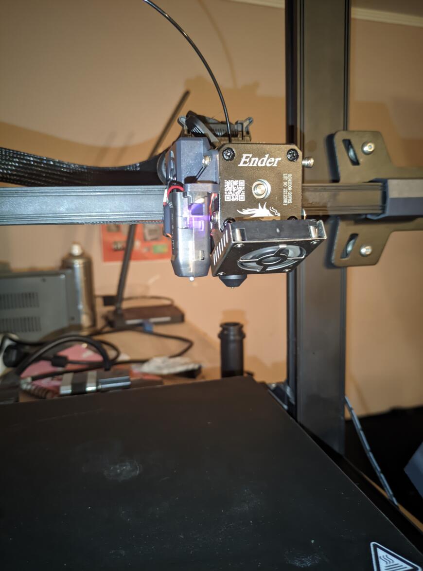 Установил хотэнд creality k1 на свой ender 3 s1