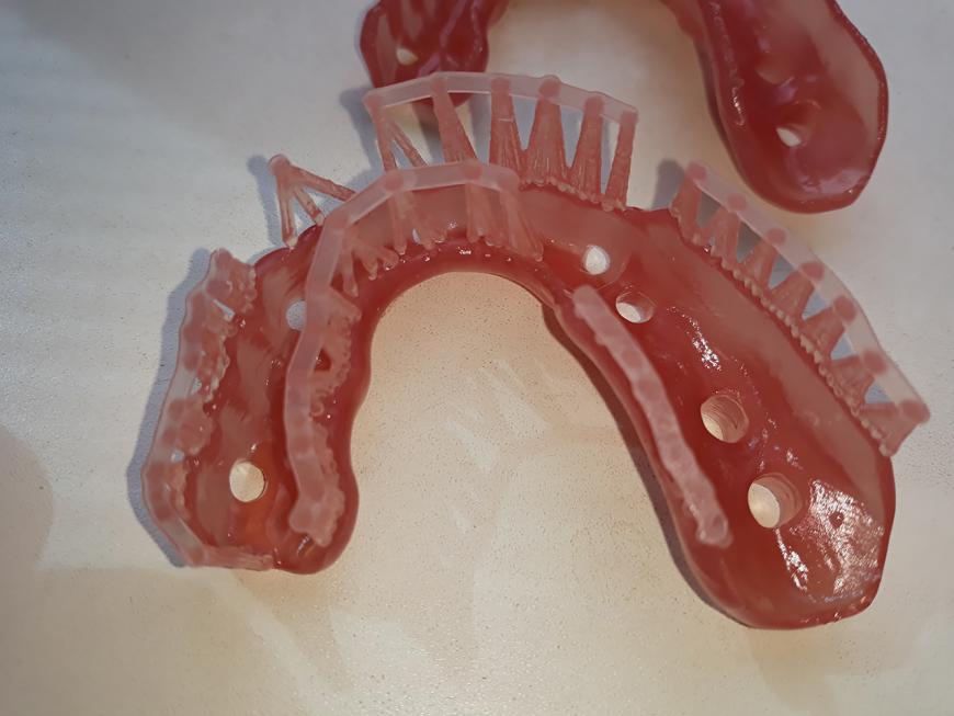 UNIZ Slash PLUS Хирургические шаблоны из Harz Labs Dental Pink