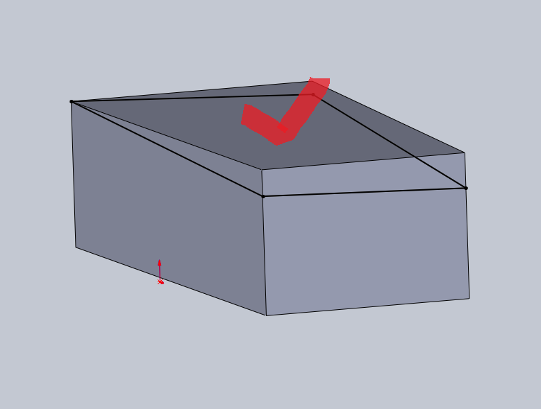 Solidworks моделирование, как отрезать верхнюю часть по контуру? Solidworks моделирование, как отрезать верхнюю часть по контуру?