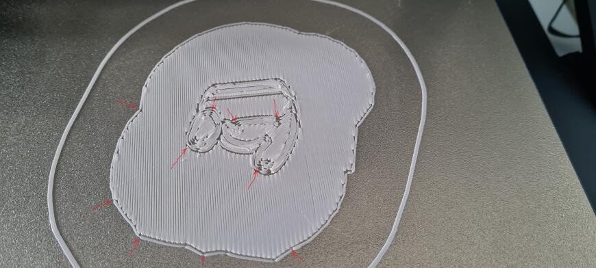 Дефект печати внешних стенок