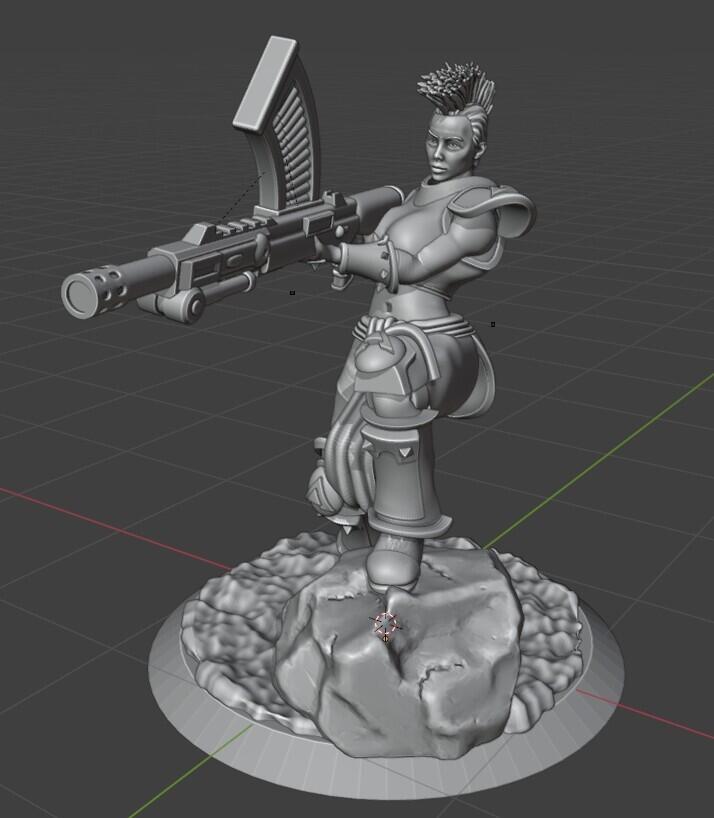 Амазонка командир для моего проекта Hammer of Doom