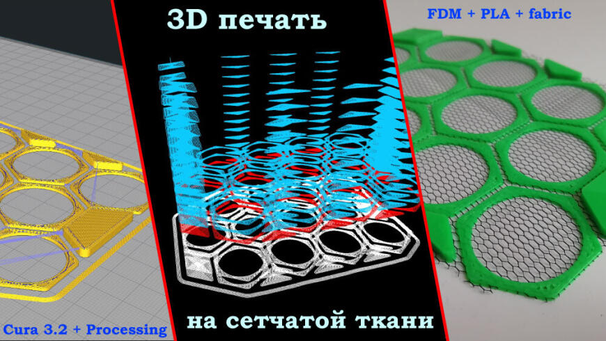 3D печать на сетчатой ткани