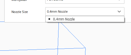 нет настроек ширины сопла в cura 4.8.0