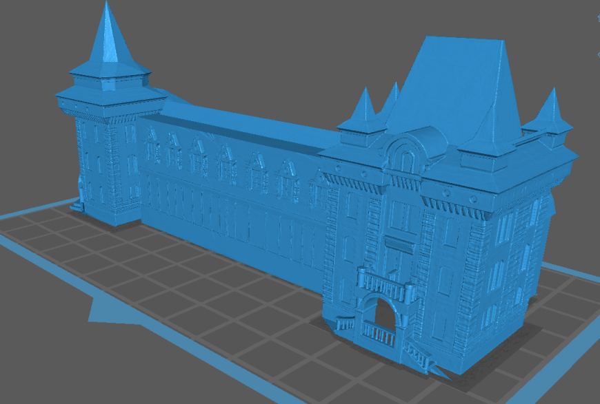 Моделирование и печать макета замка