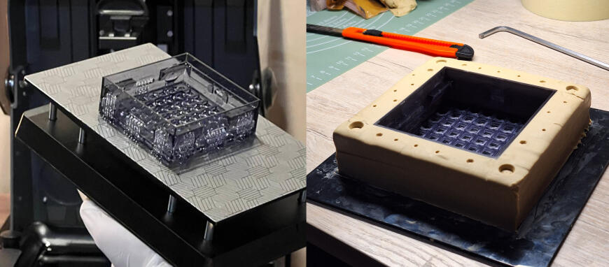 Модульные пиксельные экраны, часть 3: смола, силикон и 8х8