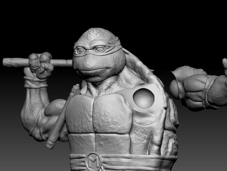 Черепашка-ниндзя. сборный. Anycubic Photon Mono X - 4K