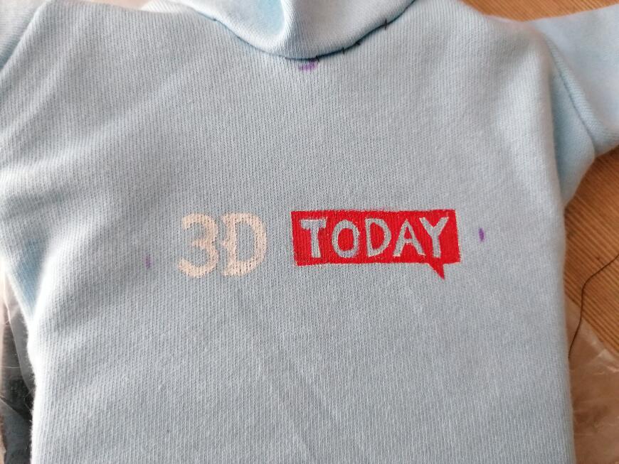 3D-печатный принт на ткани