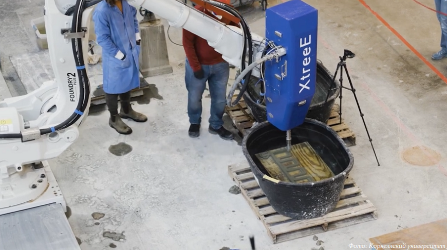 Ученые Корнеллского университета разрабатывают технологию подводной 3D-печати бетоном