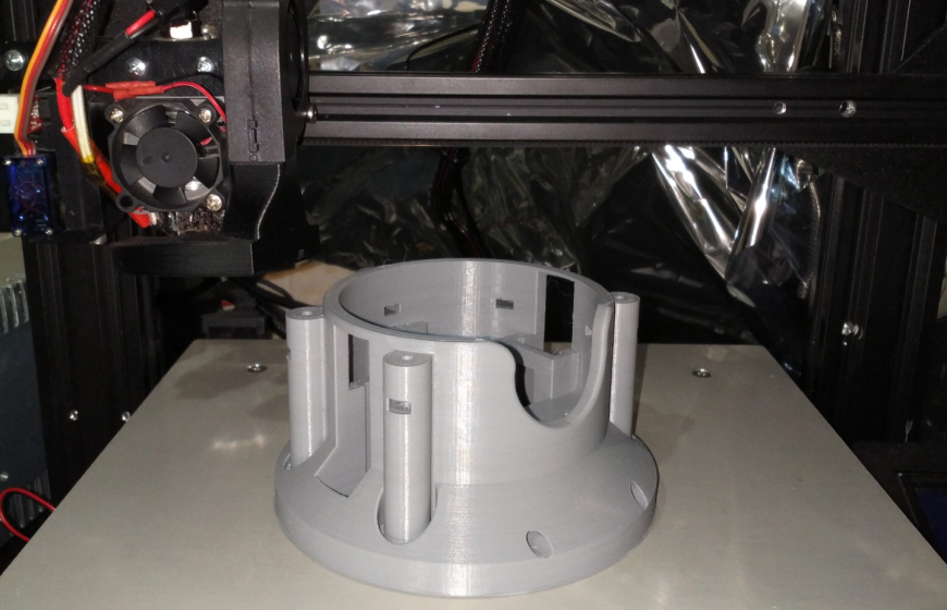 Печать ABS на Ender 3 без закрытого корпуса.