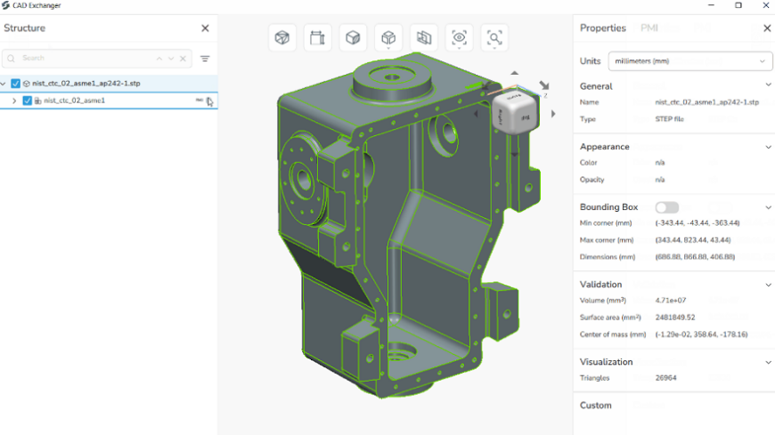 CAD Exchanger 3.11.0: новый интерфейс, личный кабинет и экспорт 2D-чертежей в DXF