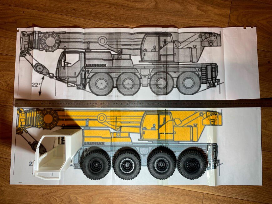 Постройка RC Модели LIEBHERR 1070 4.2.  Пытаюсь стать инженером!)))