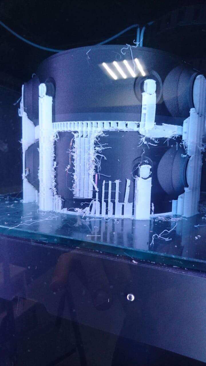 3D-печать макета корпуса реактора с покраской