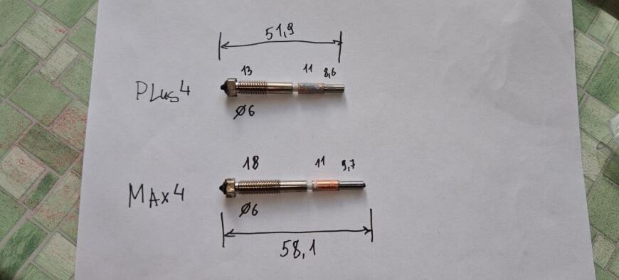 Qidi max4 и Qidi Plus4 взаимозаменяемость сопел