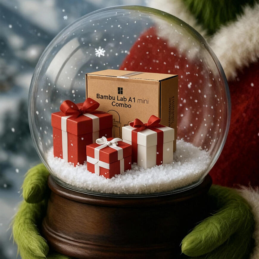 🎄Новогодний розыгрыш Bambu Lab A1 mini Combo!