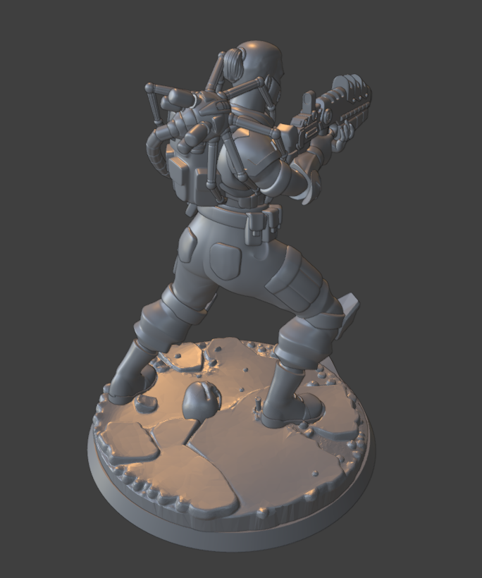 3д модель Жоргата в финальной позе