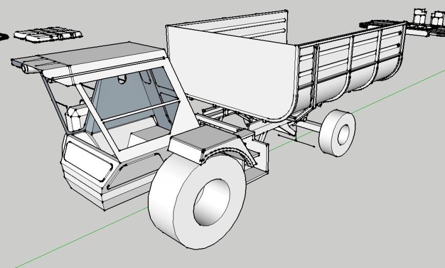 Моделька в 1:43 самоделки из комбайна СК-5 Нива