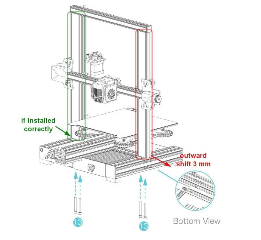 Ender 3 v2 neo. Нужен совет по сборке/регулировке