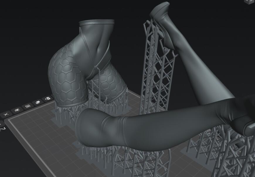 Полосы на фотополимерной модели.