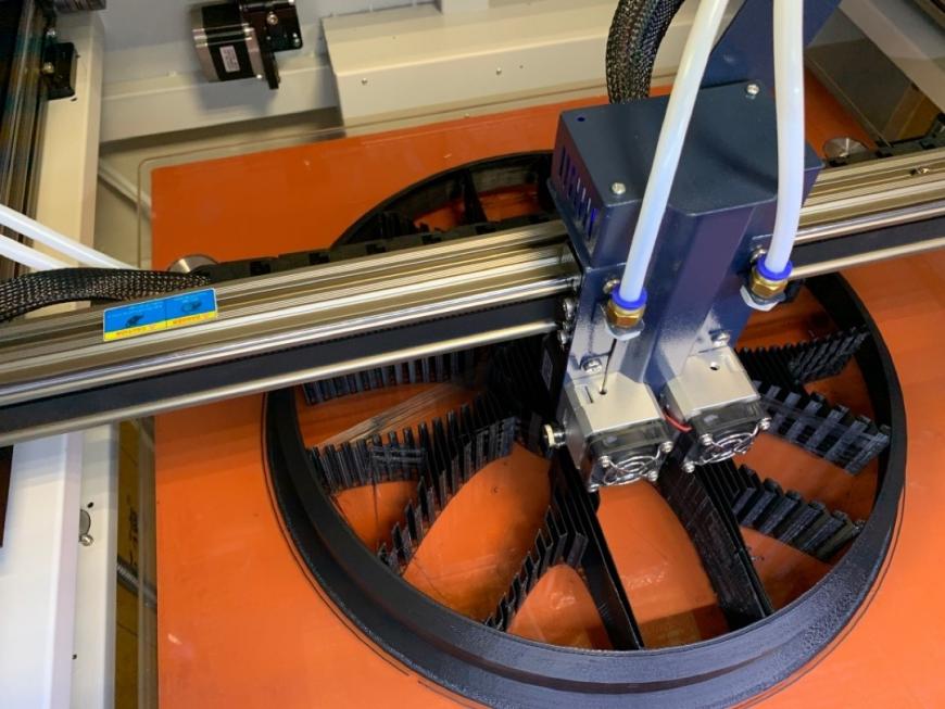 Большой 3D принтер CreatBot D600 PRO. 3D печать прототипов для автомобилей.