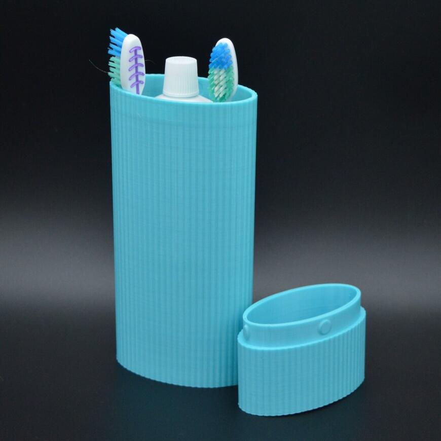 Тубус для канцелярщины или зубной пасты с щетками