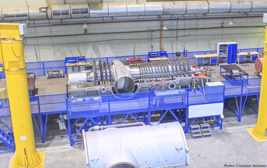 Компания «Силовые машины» завершила сборку головного образца газовой турбины ГТЭ-170
