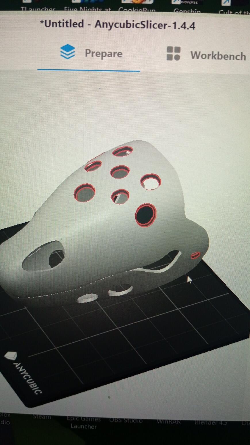 как заделать дыры на модели