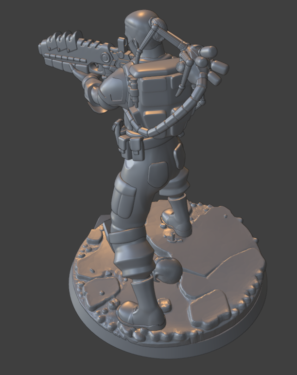 3д модель Жоргата в финальной позе