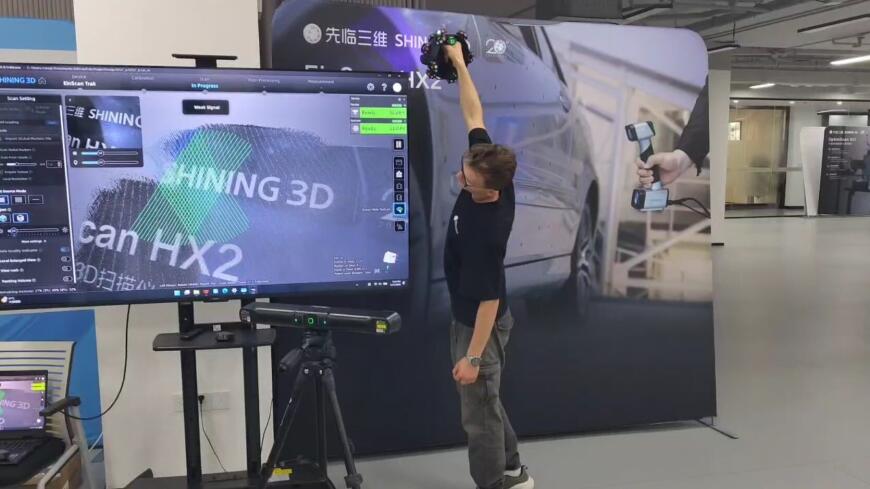 Новая беспроводная двухформатная система трекинга без маркеров EinScan Trak от SHINING 3D