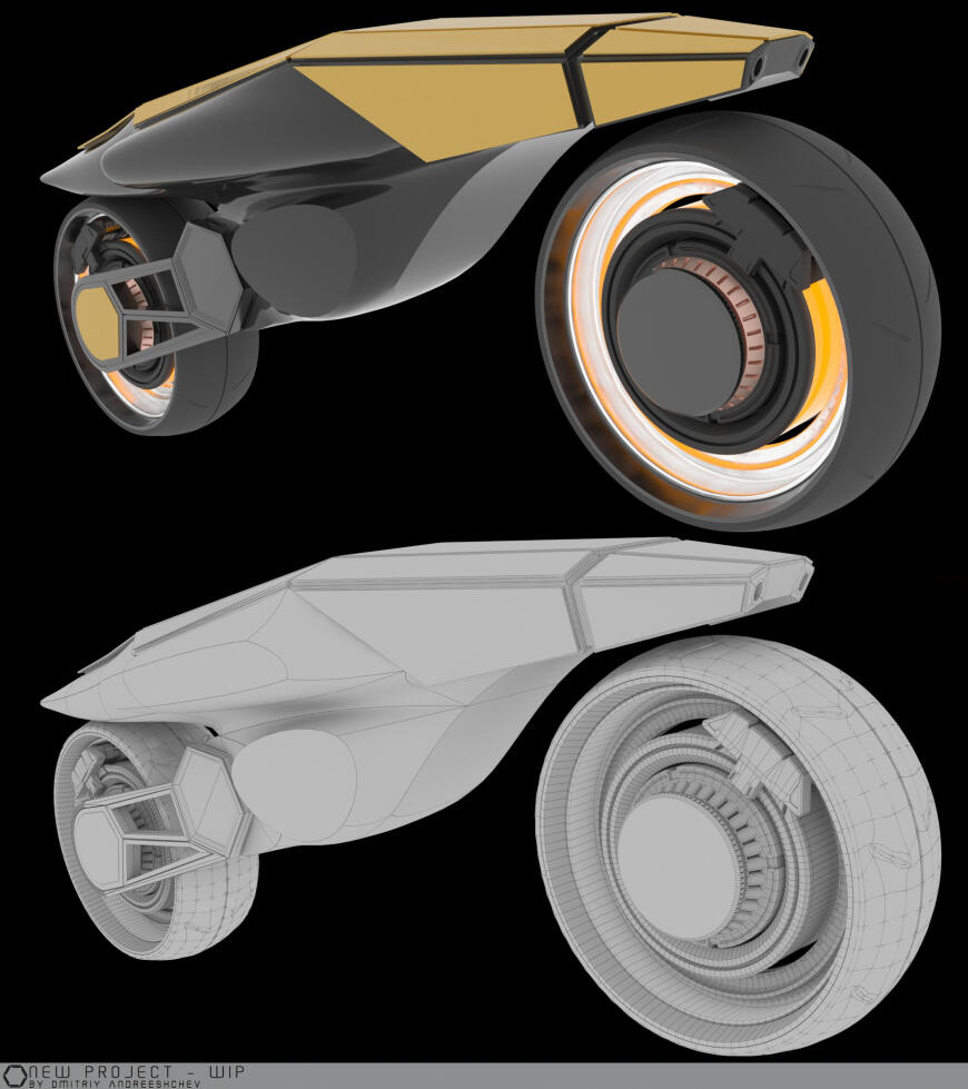 The Harpy Motodrone - от 3D концепта до масштабной модели