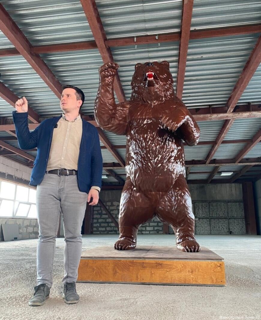 Ярославский парк украсили 3D-печатным символом города