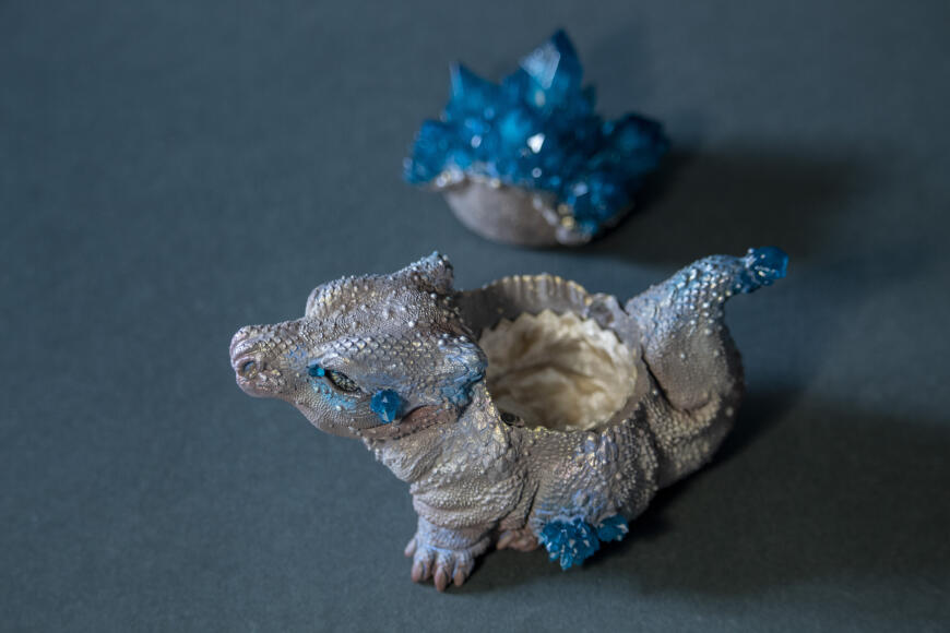 Micro-Croc - милая 3Д печатная шкатулка собственной разработки.