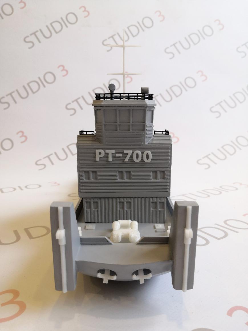 Макет речного тягача РТ-700 (проектирование и печать)