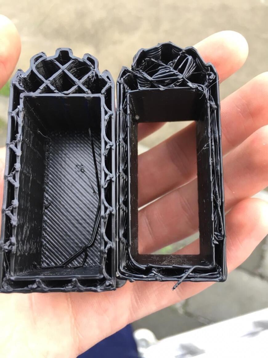 Печать PETG Смещение рядов
