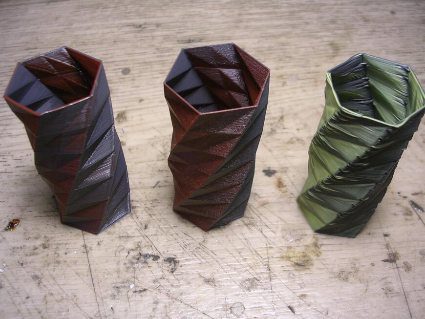 Обзор на ПЛА-пластик от RSCrossbridge и немного экспериментов с двухцветным пластиком