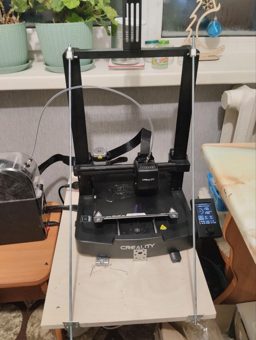 Исправление кривых осей Ender 3 SE и сушка филамента