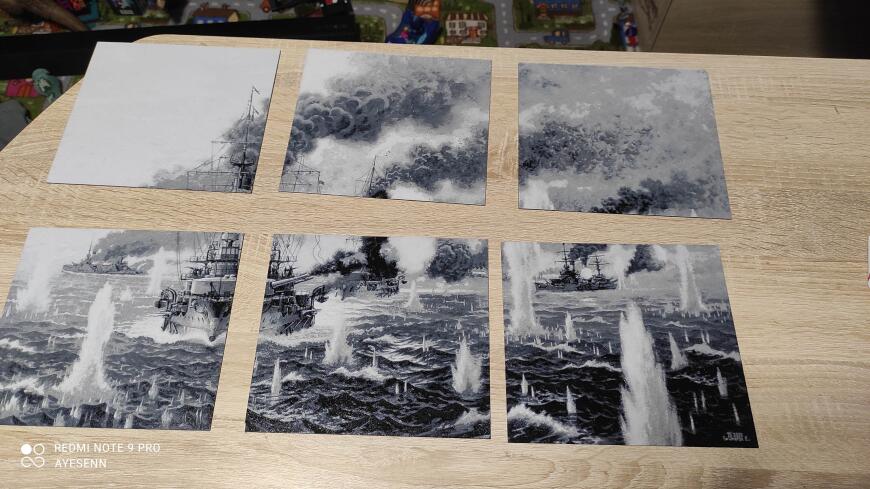 HueForge картина Цусимское сражение